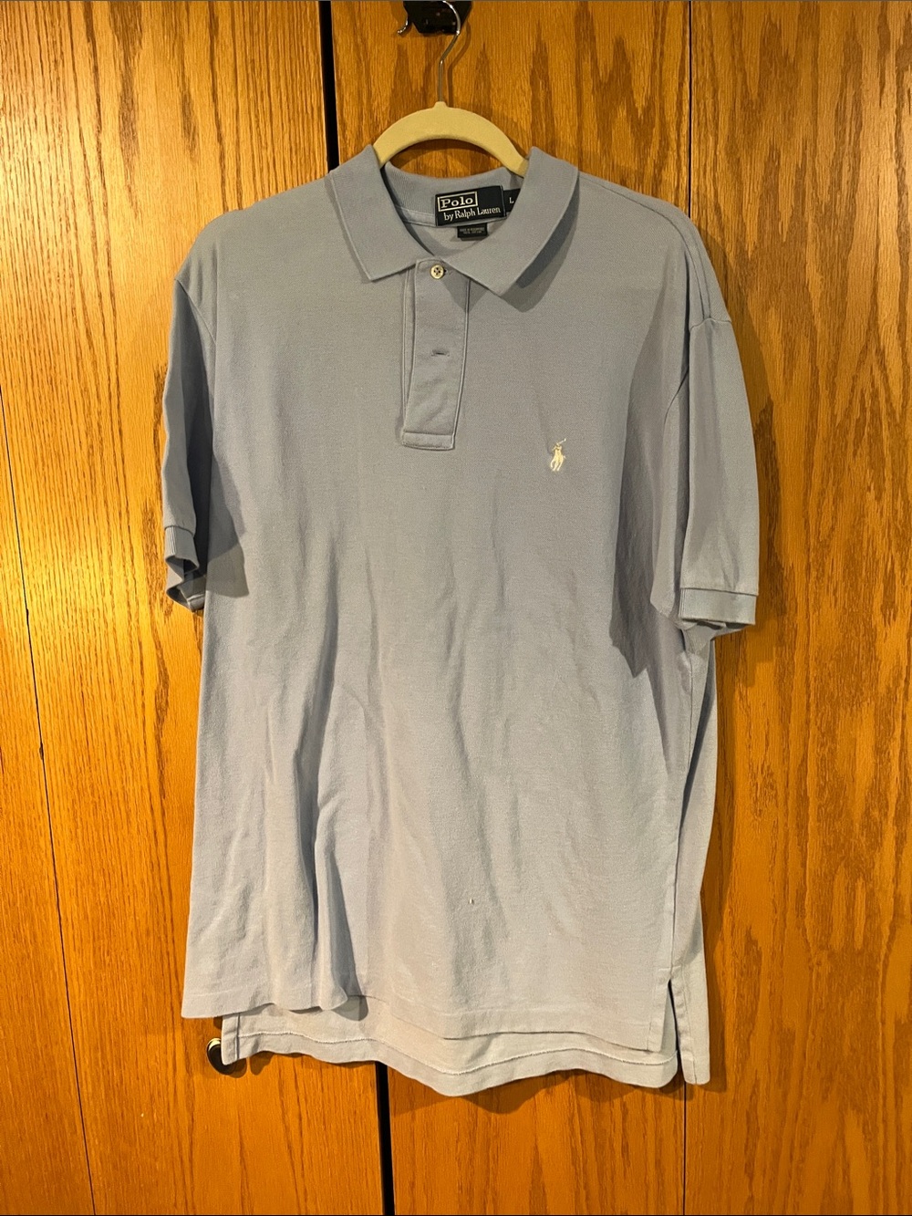 Polo by Ralph Lauren Light Blue Short Sleeve Polo with White Pony